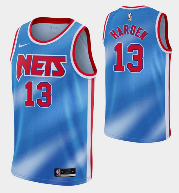 Men's Brooklyn Nets #13 James Harden 2020/21 Blue Stitched NBA Jersey